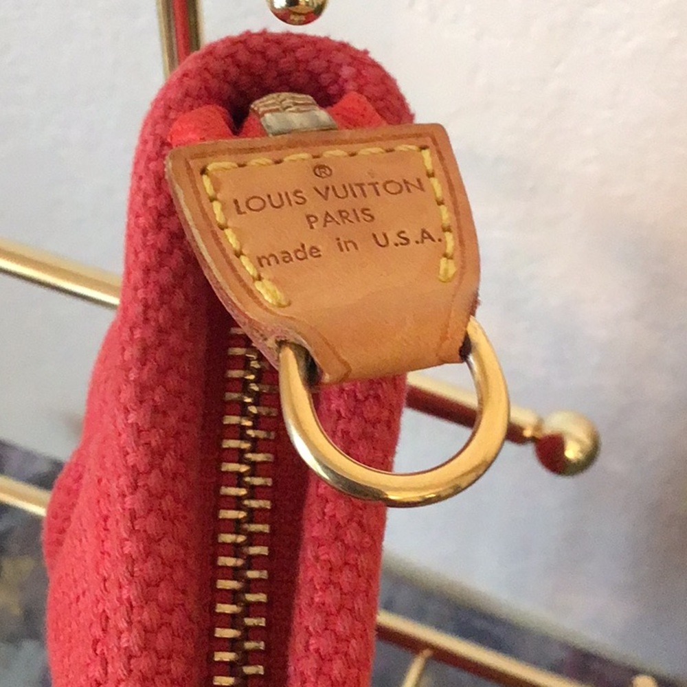 Red Louis Vuitton Cabas Antigua Bag - Picture 4 of 14